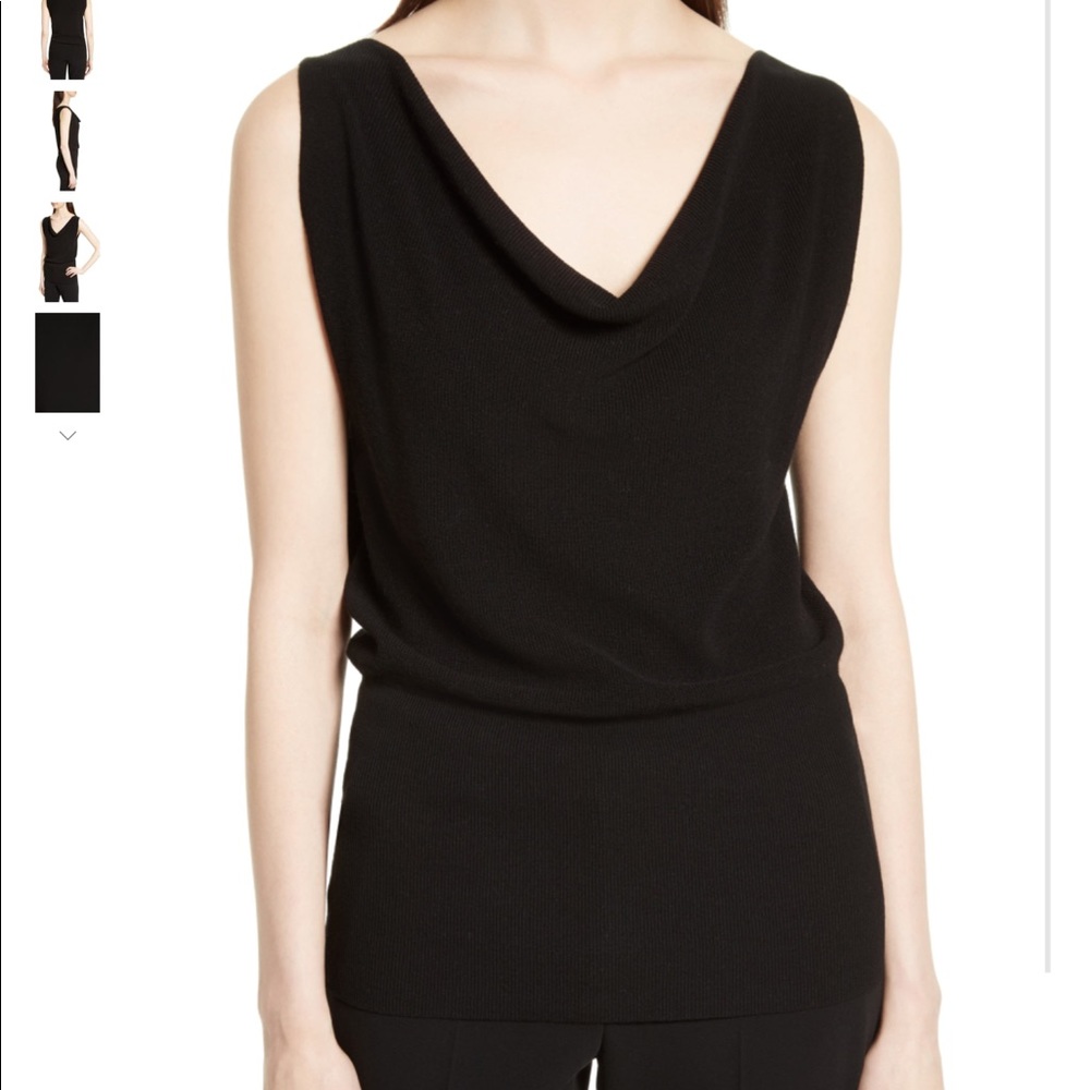 Theory Cowl Neck Rib Tank - Picture 2 of 8